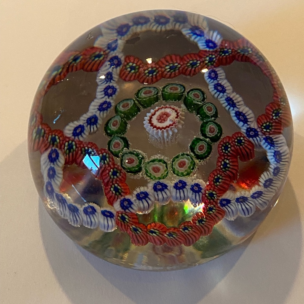 Antique Baccarat Millefiori Paperweight